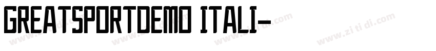 GreatSportDemo Itali字体转换